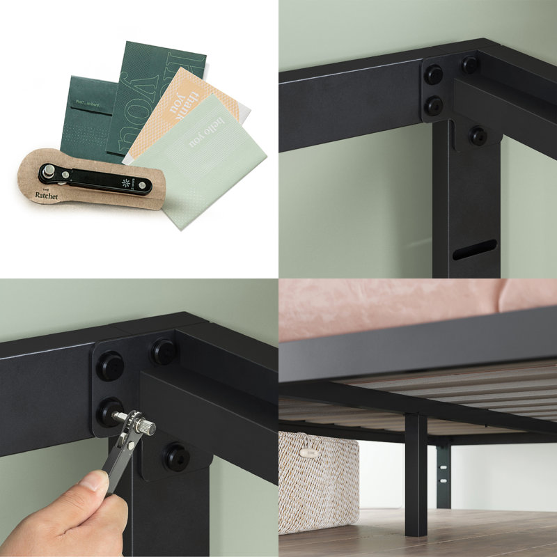 Mercury Row® Mcgovern 14'' Steel Bed Frame & Reviews Wayfair